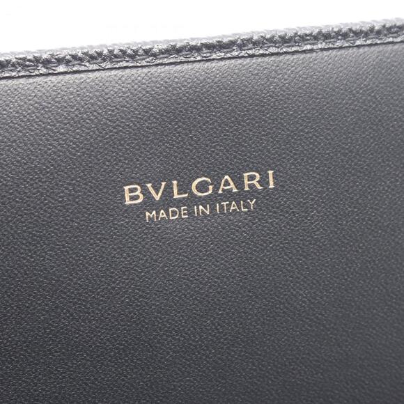BVLGARI Large Wallet, Bi-fold Long Leather, Men's,